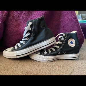 High top Converse: only worn once inside.